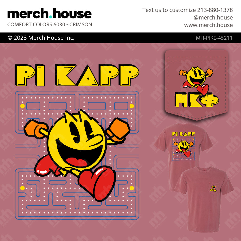 Fraternity PR Pi Kapp Pac Man Shirt