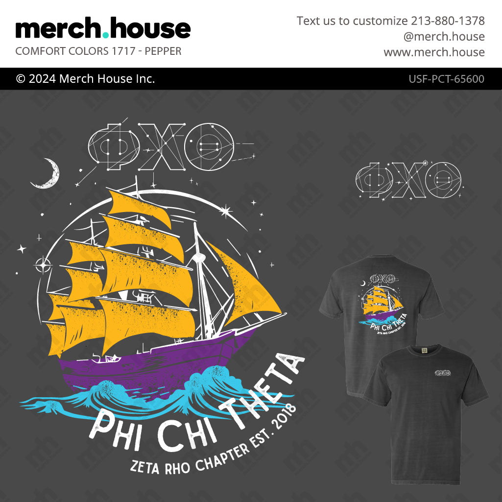 Fraternity PR Ship and Stars Shirt