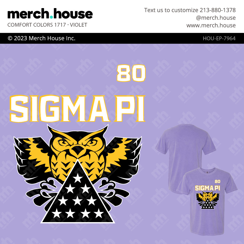 Fraternity PR Sigma Pi Owl Shirt