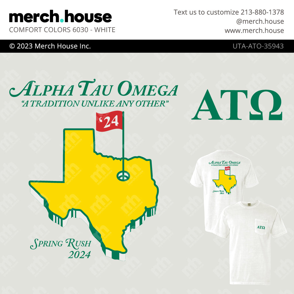 Fraternity Rush Shirt ATO Masters Texas