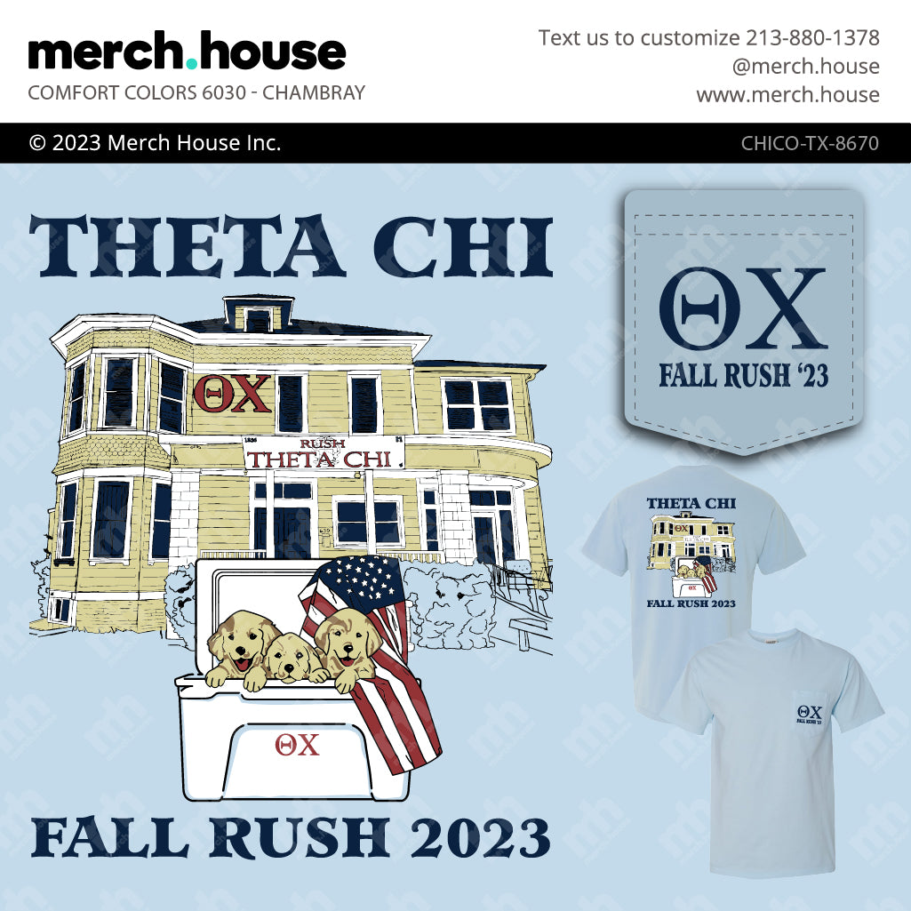 Fraternity Rush Shirt Chapter House Puppies
