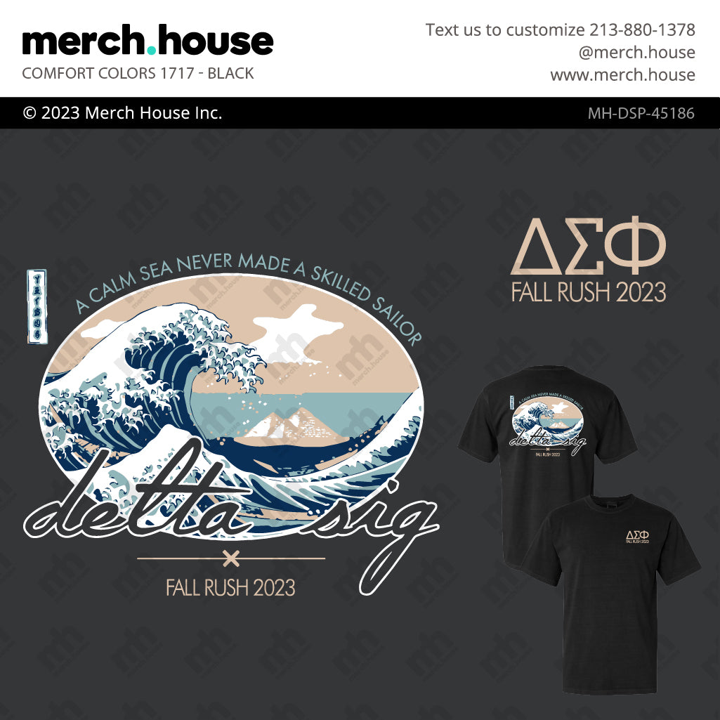 Fraternity Rush Shirt Great Wave