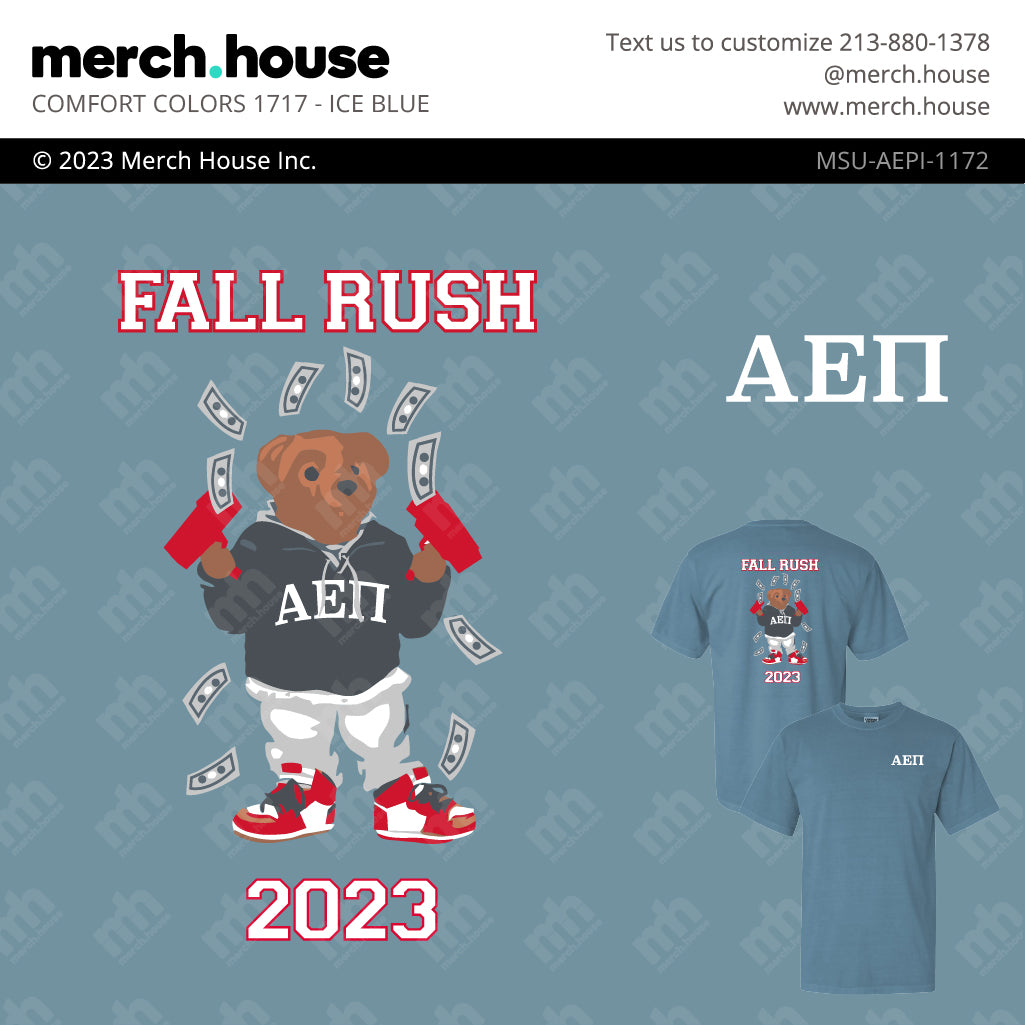 Fraternity Rush Shirt Money Bear