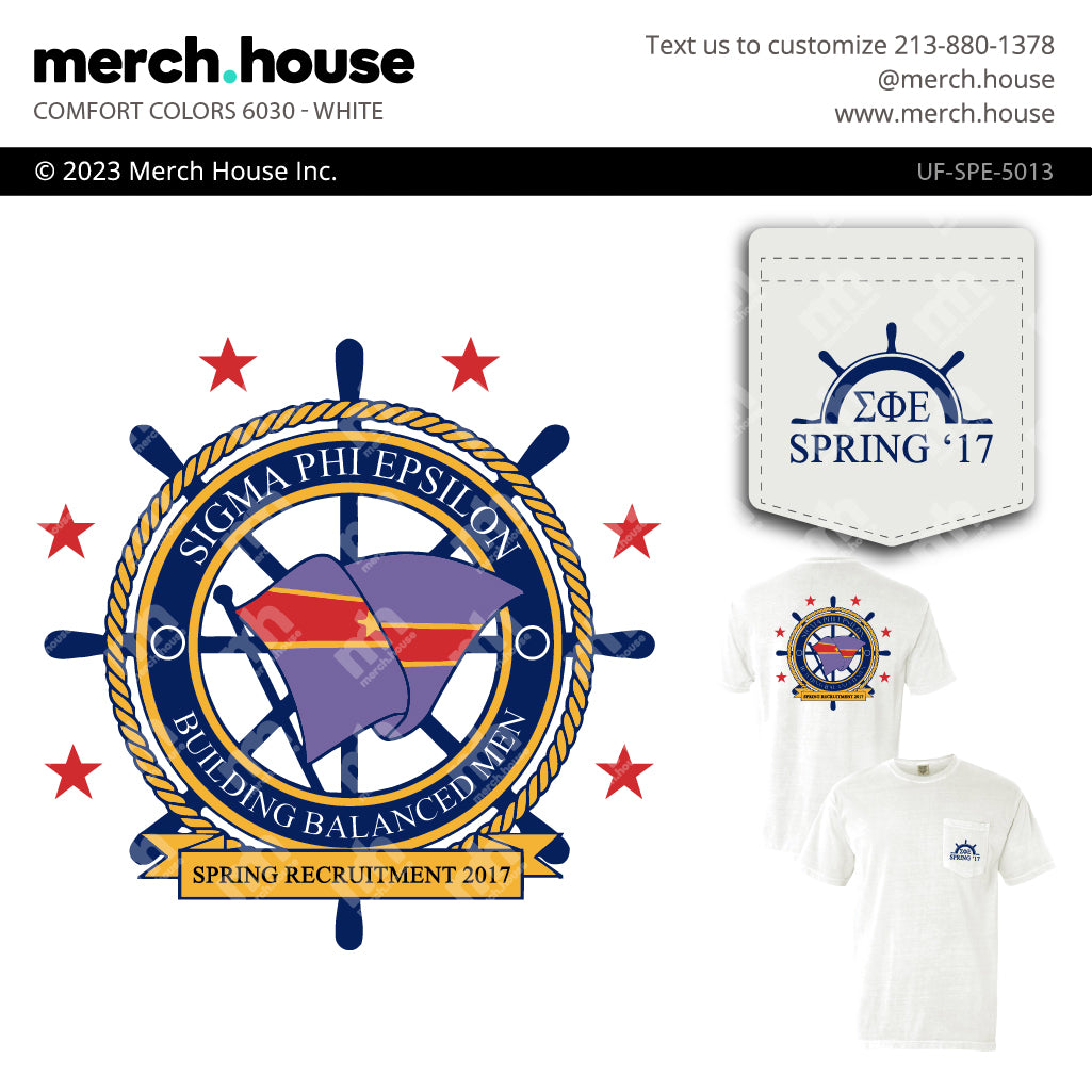Fraternity Rush Shirt Nautical Flag