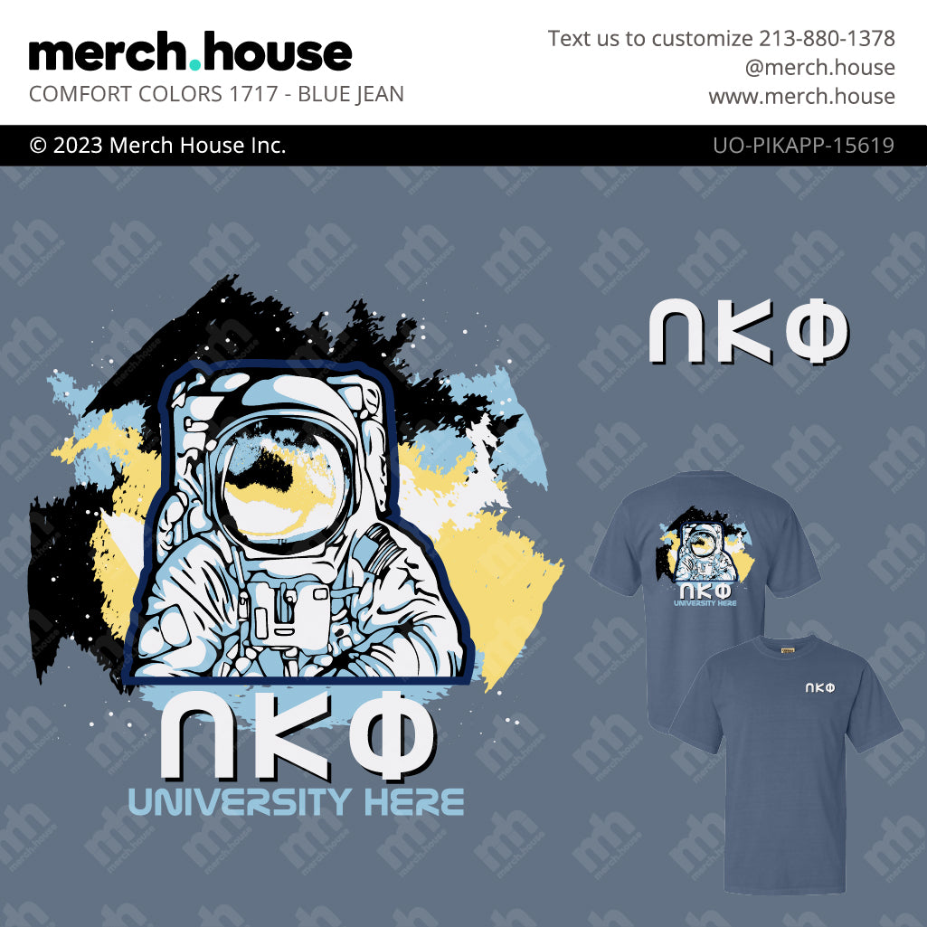 Fraternity Rush Shirt Pi Kapp Astronaut