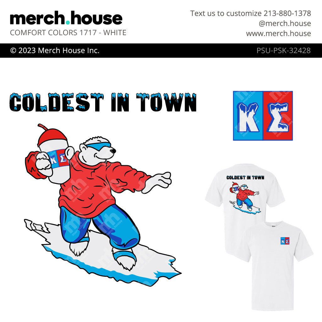 Fraternity Rush Shirt Snowboarding Icee Bear