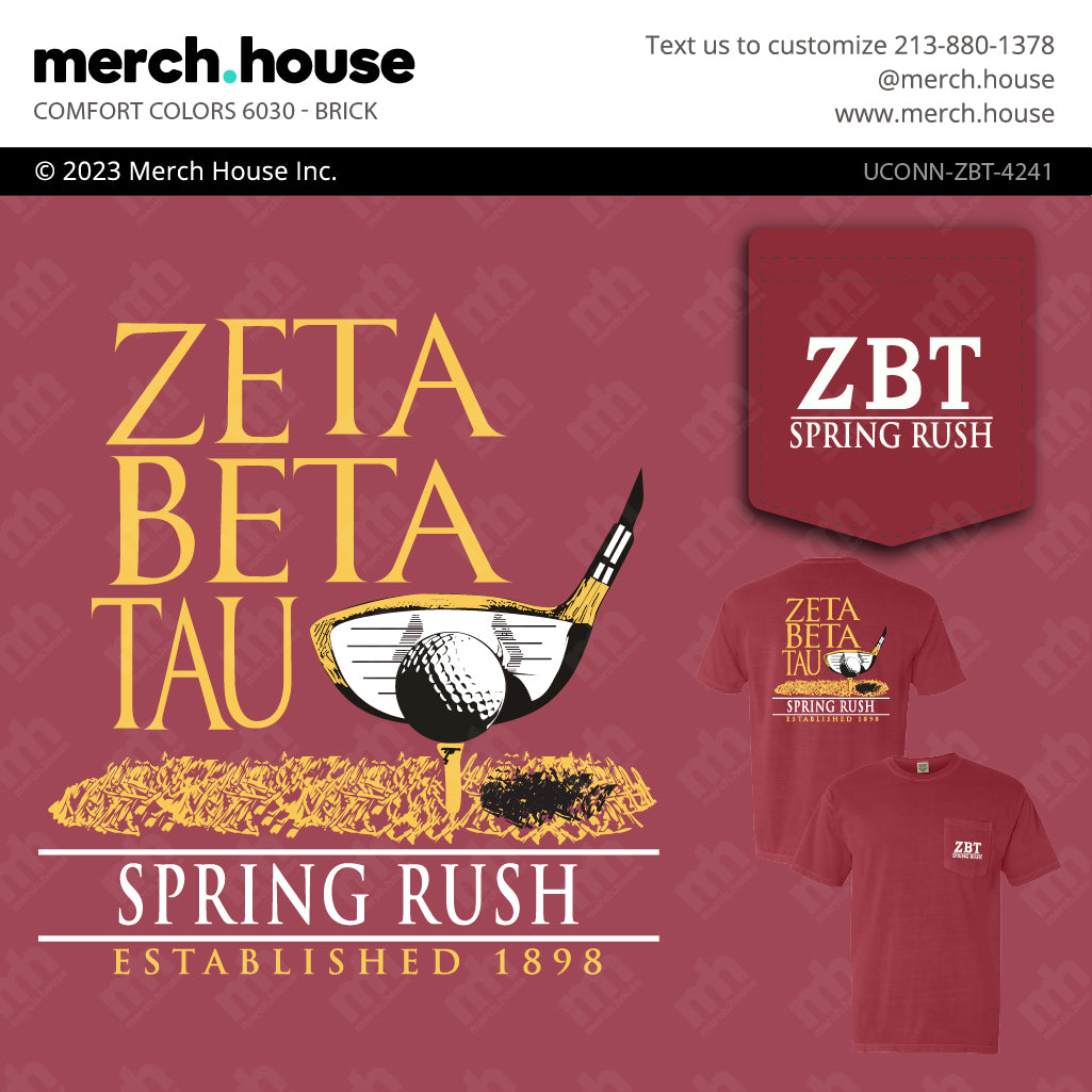 Fraternity Rush Shirt Teeing Off