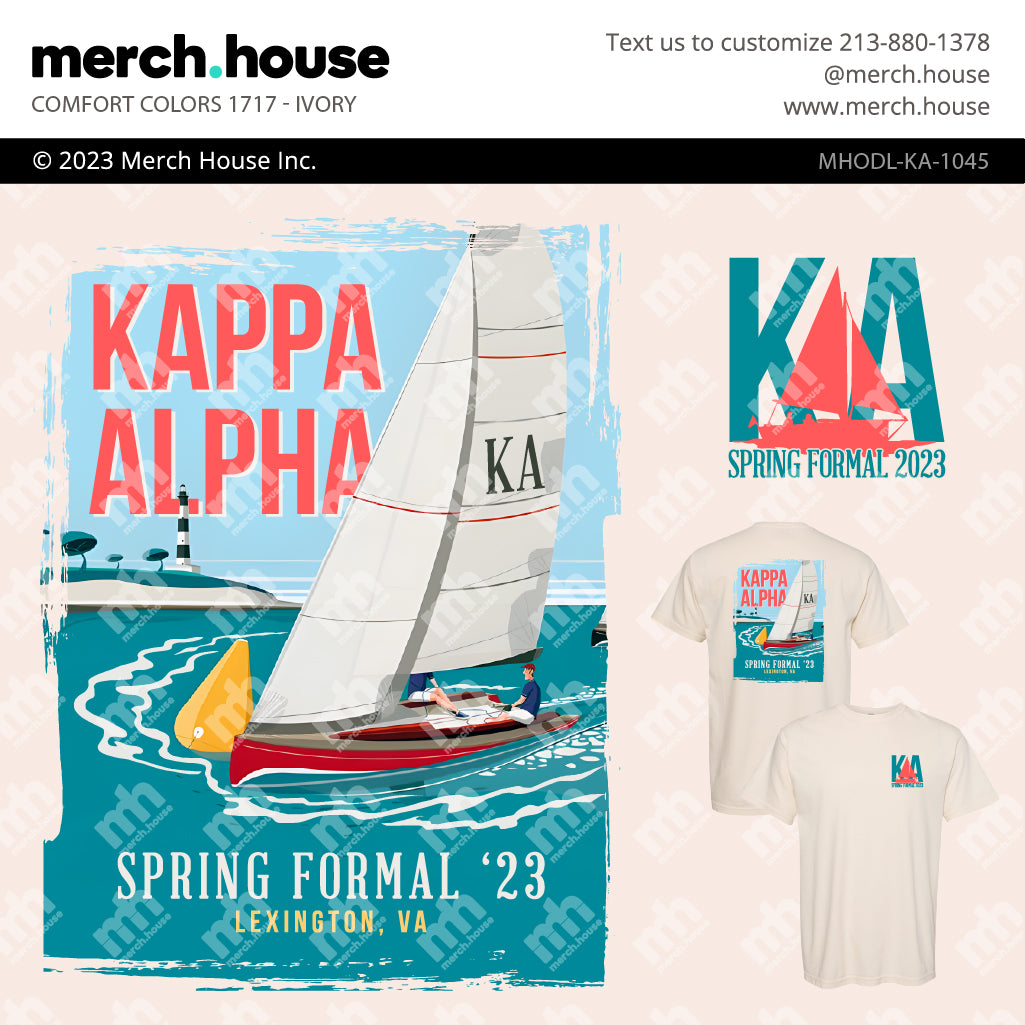 Kappa Alpha Order Formal Sailboat Shirt