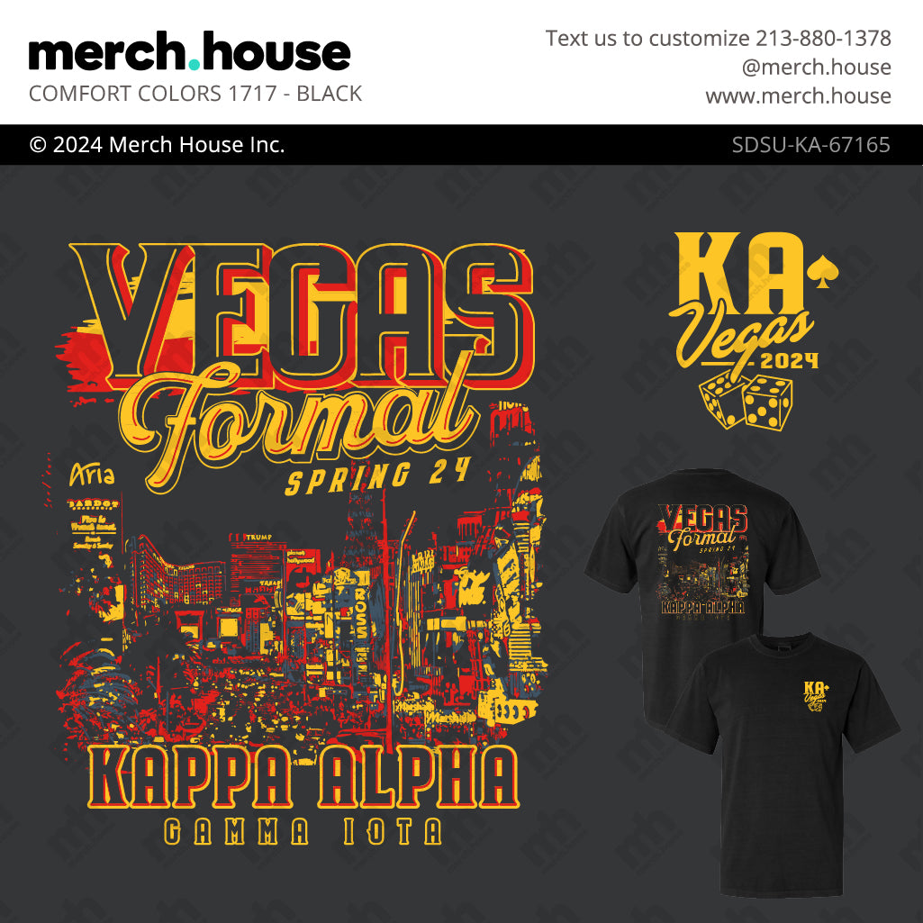 Kappa Alpha Order Formal Vegas Lights Shirt