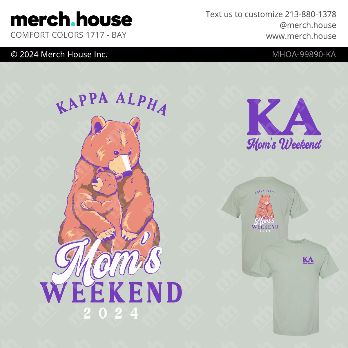 Kappa Alpha Order Mom's Weekend Mama Bear Hug Shirt