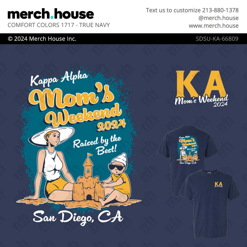 Kappa Alpha Order Mom's Weekend Sand Castle Shirt