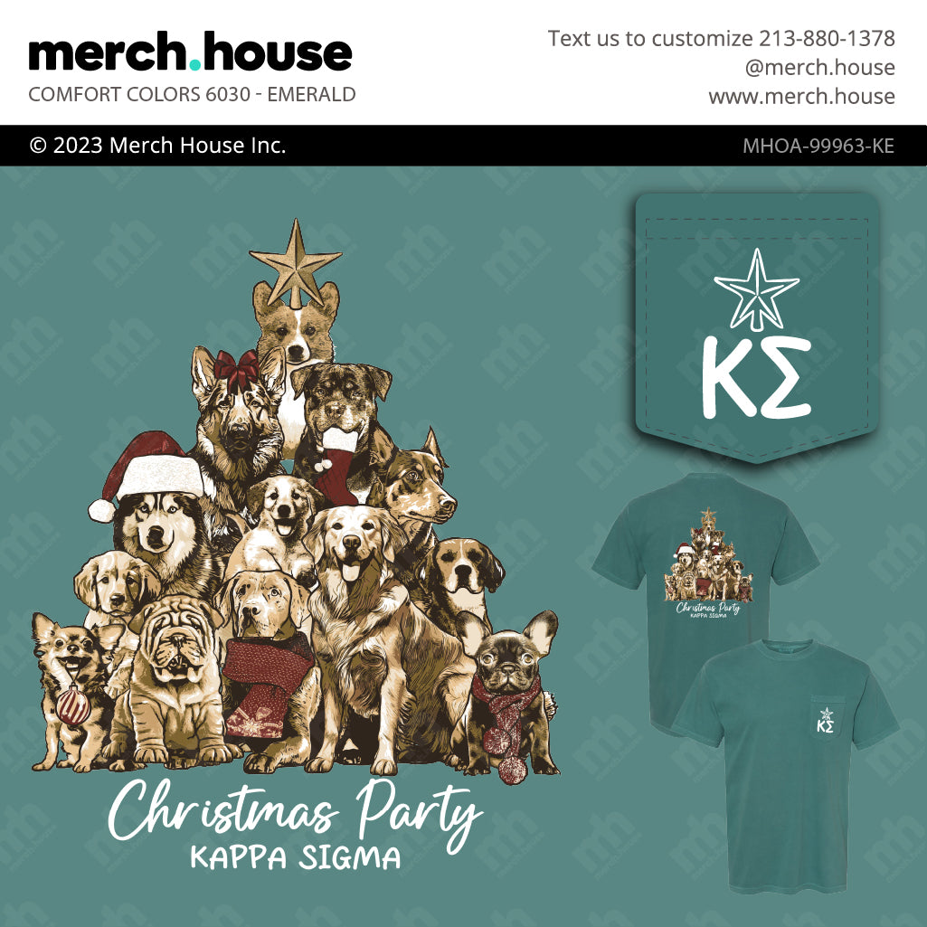 Kappa Sigma Christmas Dogs Shirt