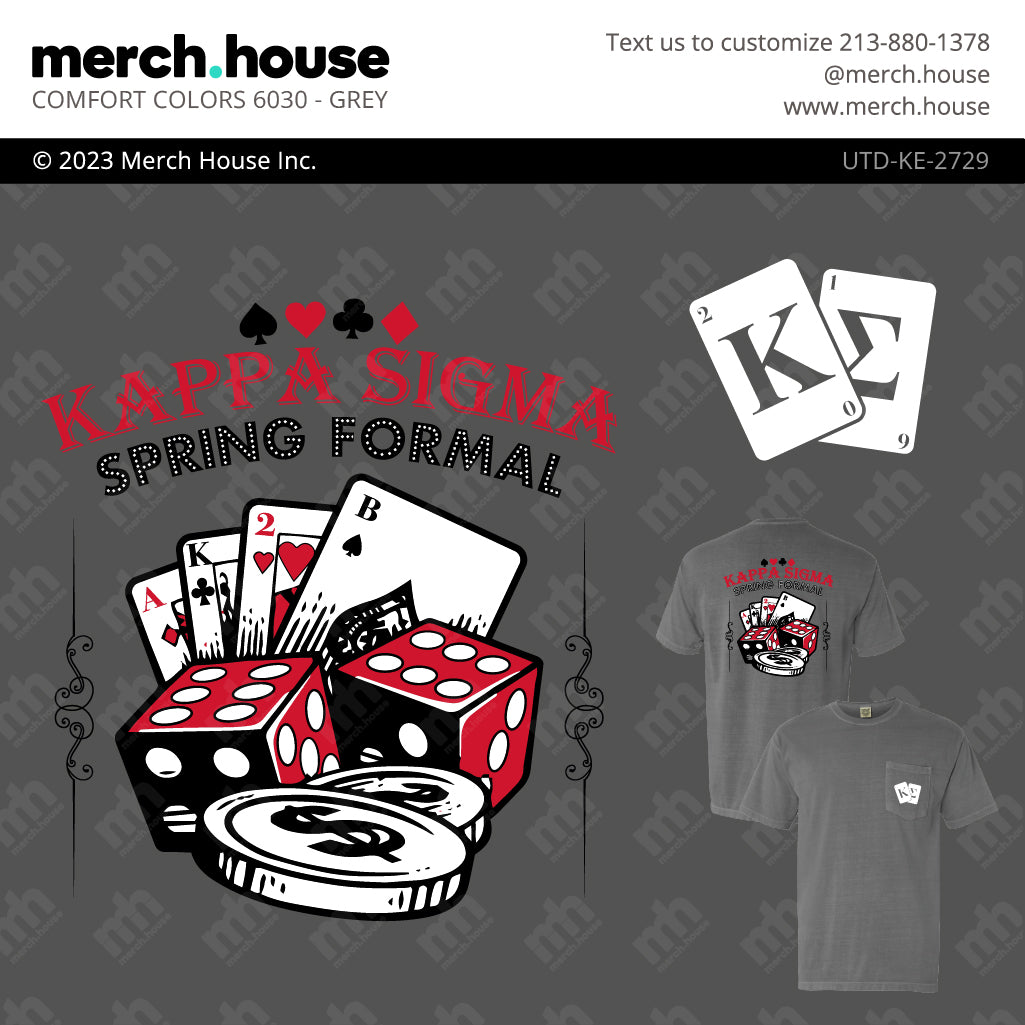 Kappa Sigma Formal Casino Night Shirt