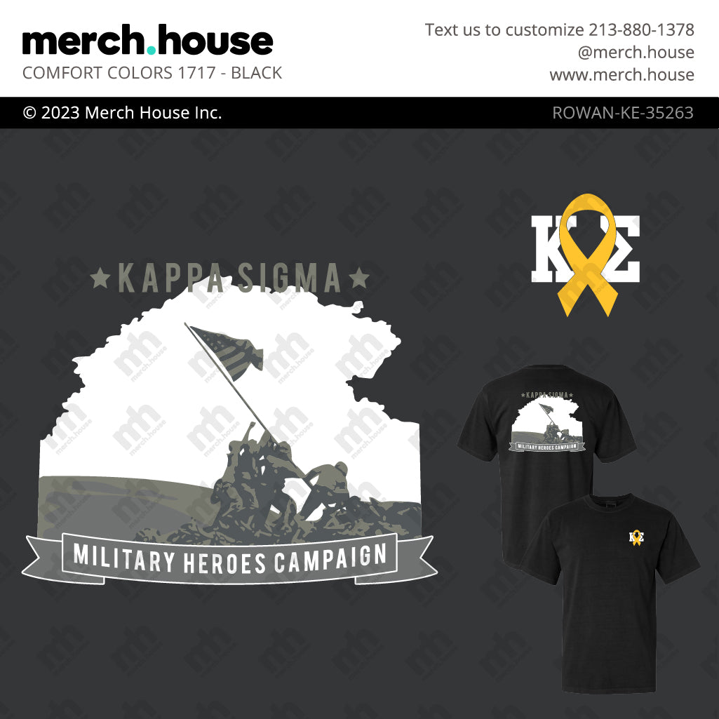 Kappa Sigma Philanthropy Military Heroes Flag Shirt
