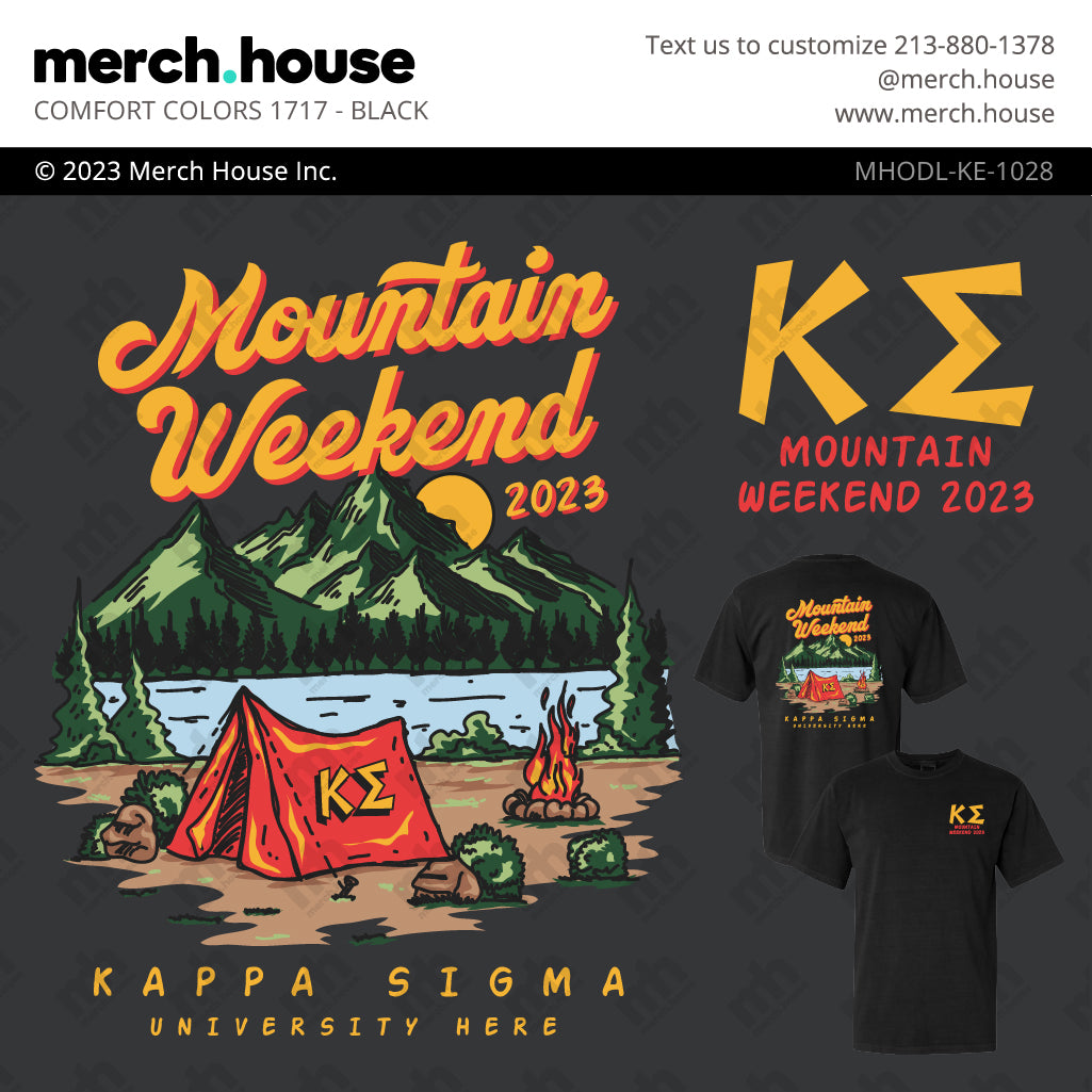 Kappa Sigma Retreat Lake Camping Shirt