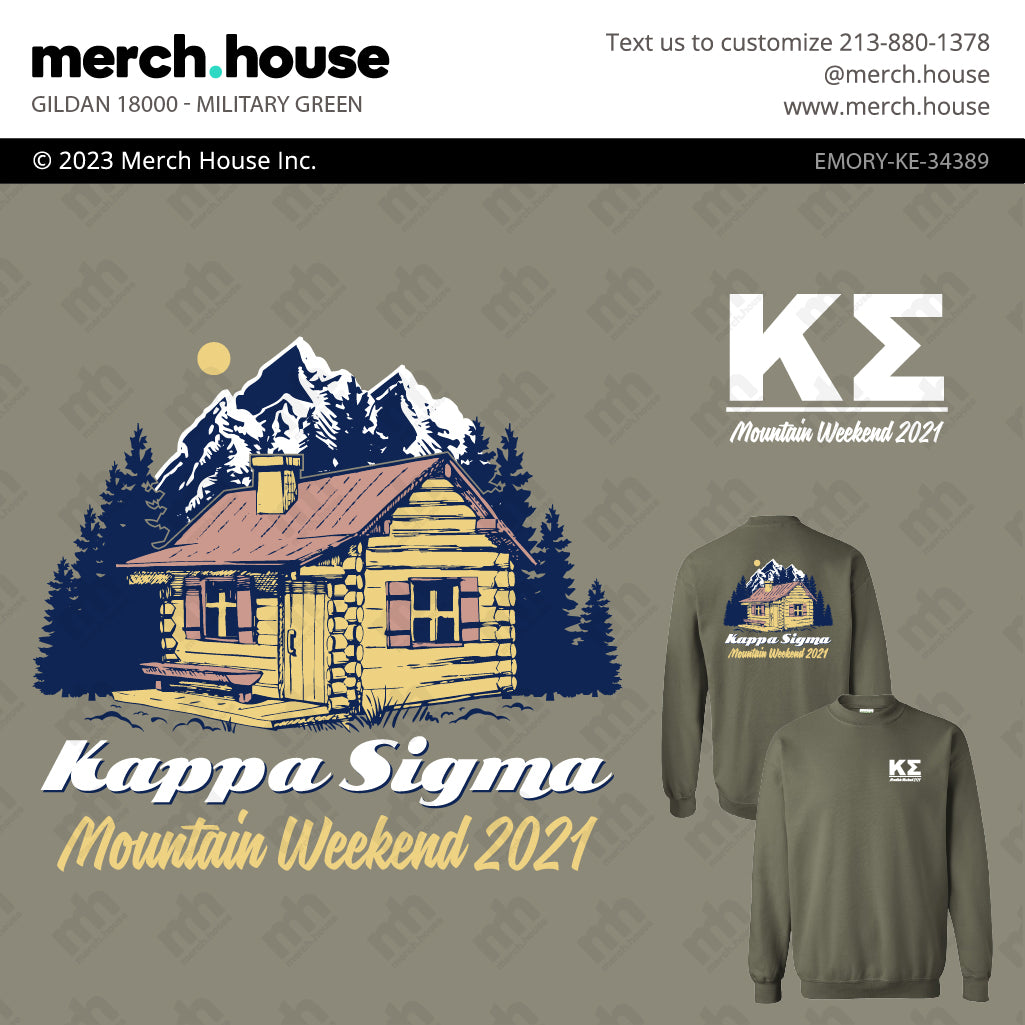 Kappa Sigma Retreat Mountain Cabin Shirt
