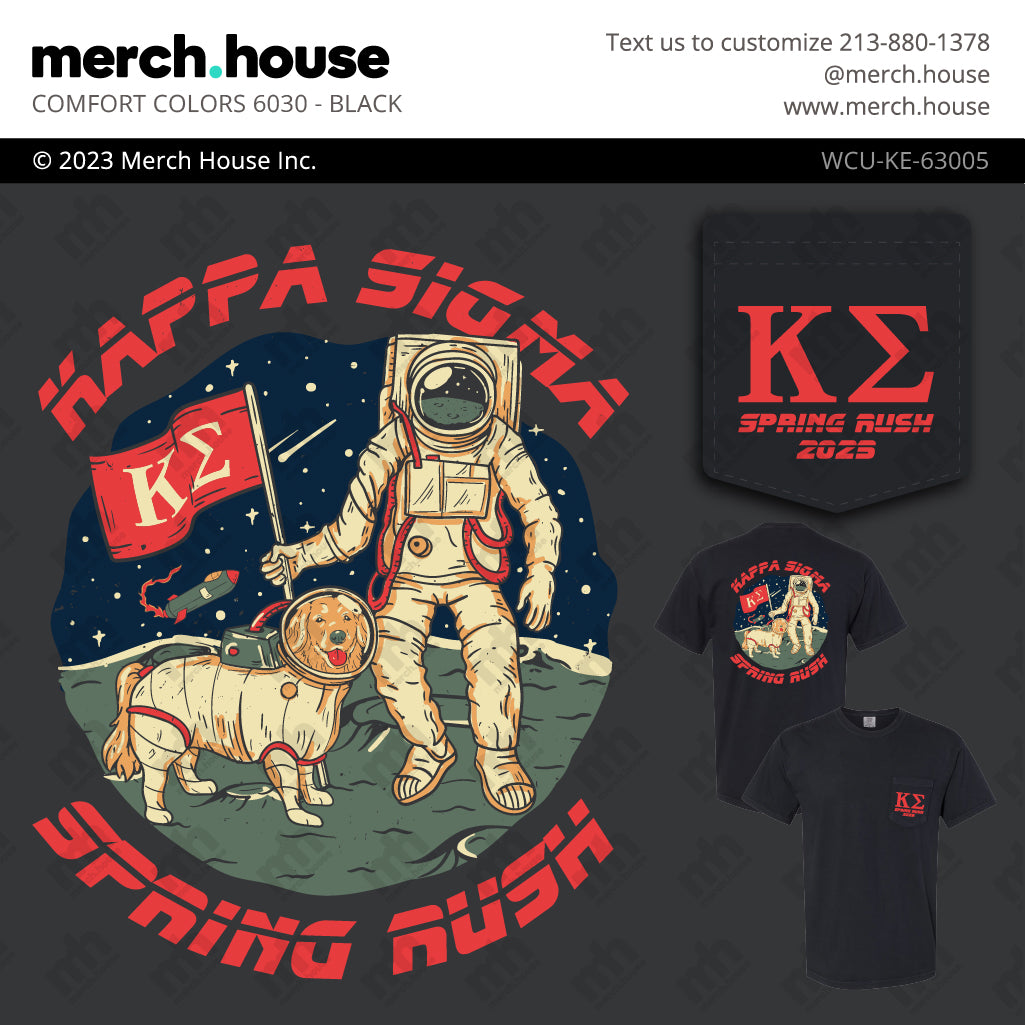 Kappa Sigma Rush Shirt Astronaut's Best Friend