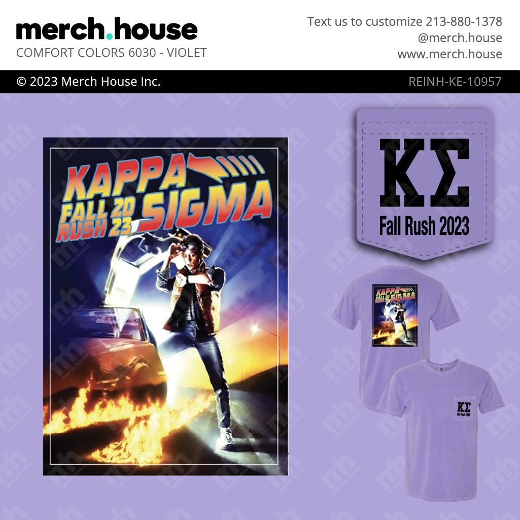 Kappa Sigma Rush Shirt Back to the Future