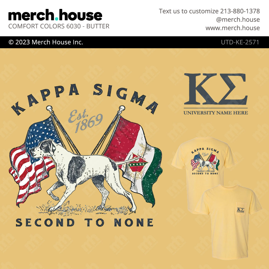 Kappa Sigma Rush Shirt Dog Flags