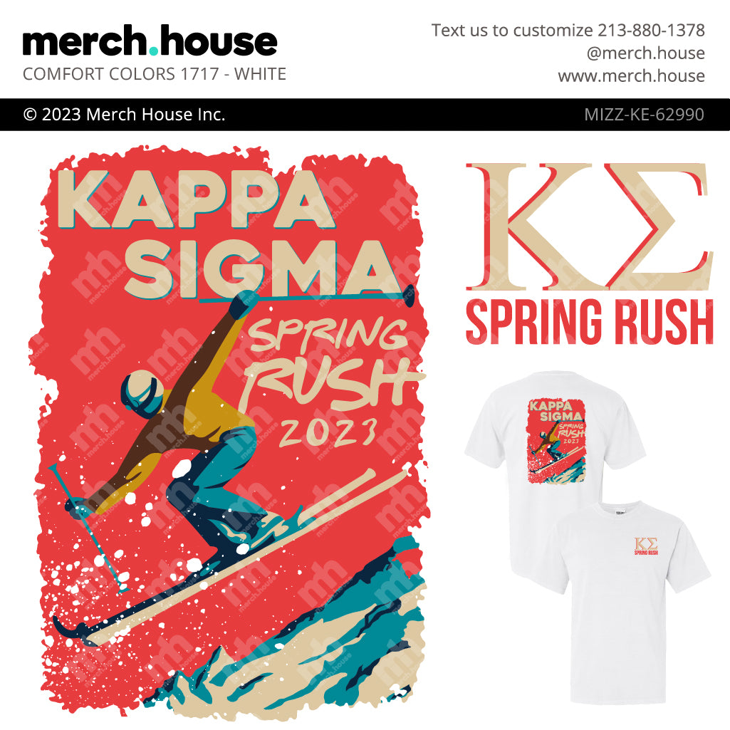 Kappa Sigma Rush Shirt Downhill Ski