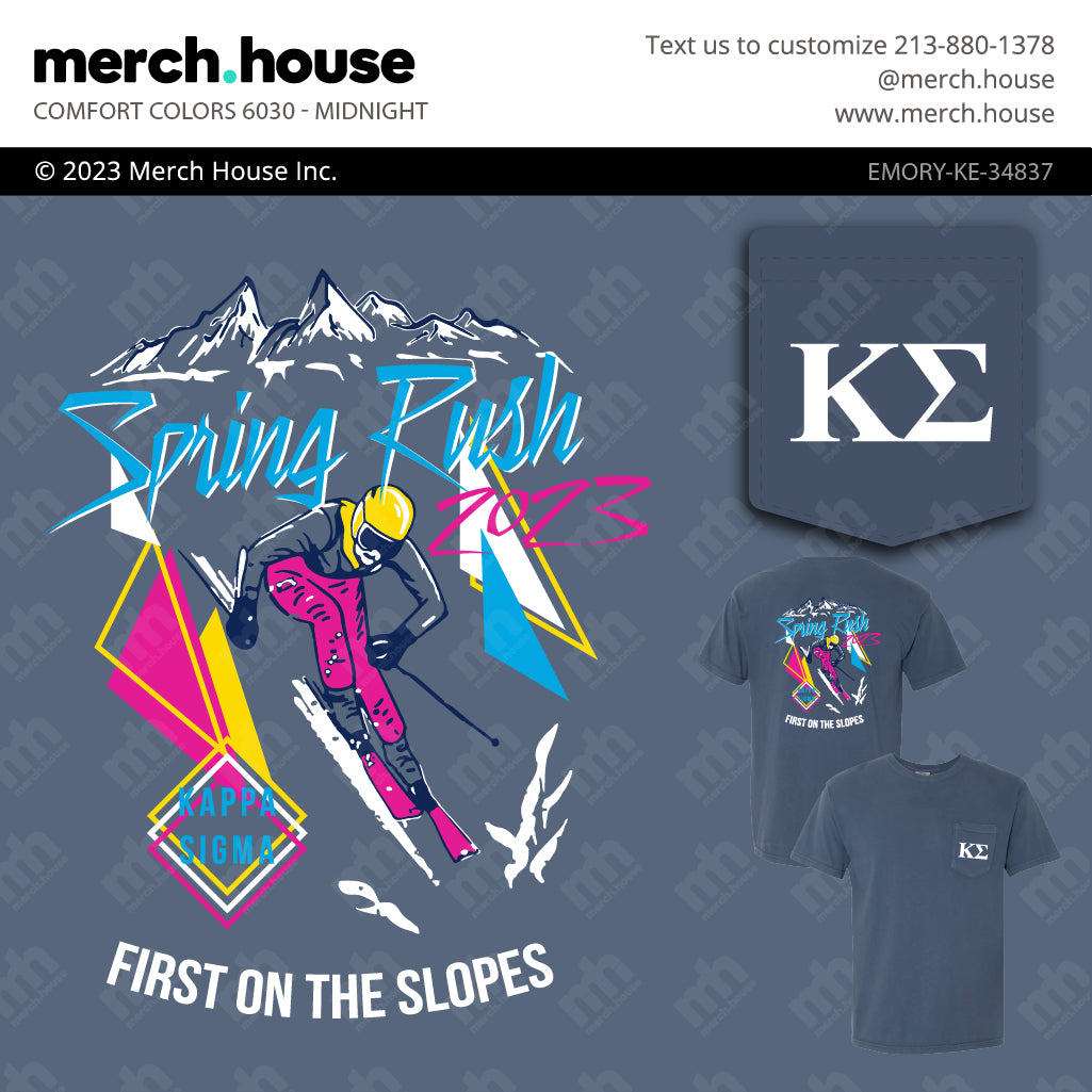 Kappa Sigma Rush Shirt Downhill Skier