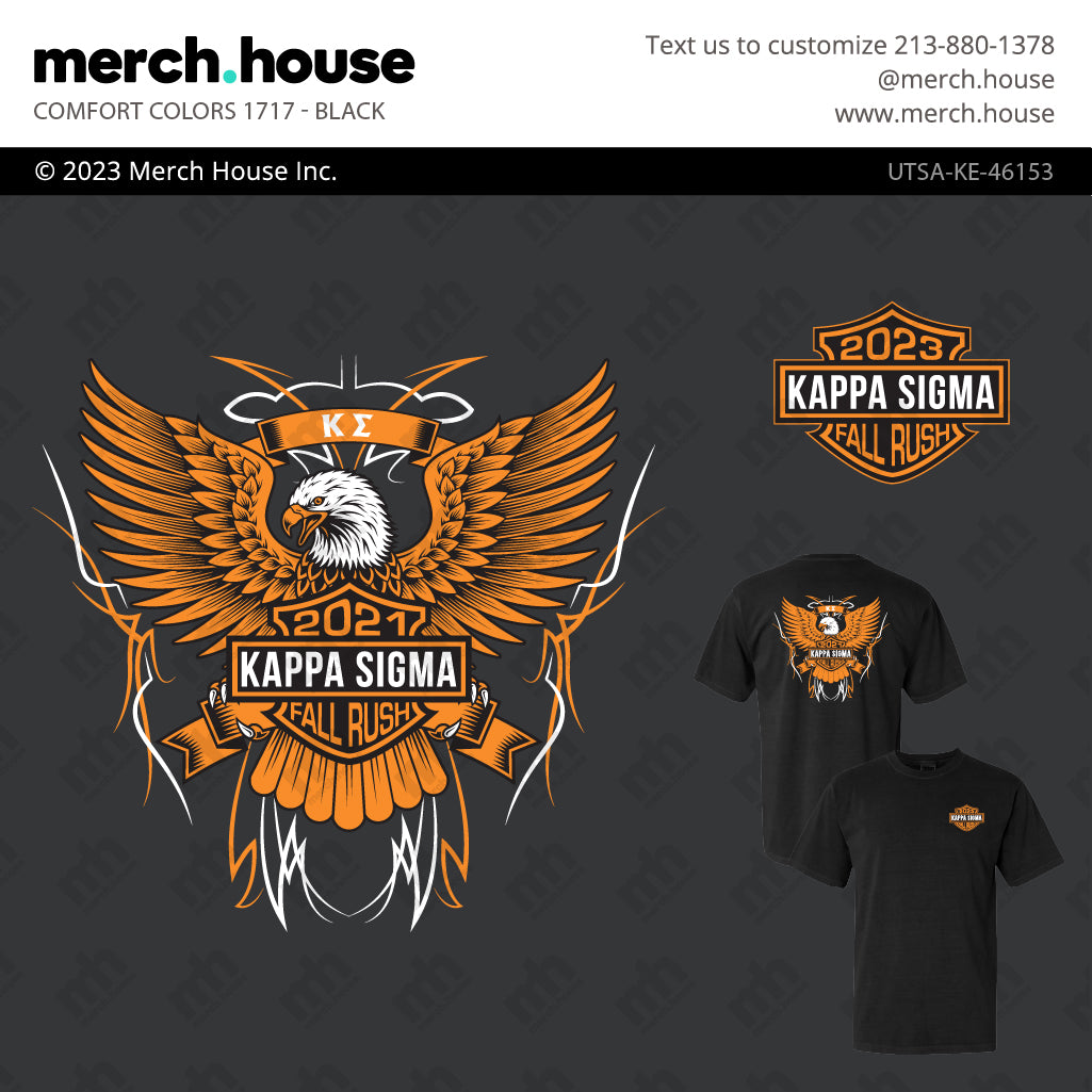 Kappa Sigma Rush Shirt Harley Eagle