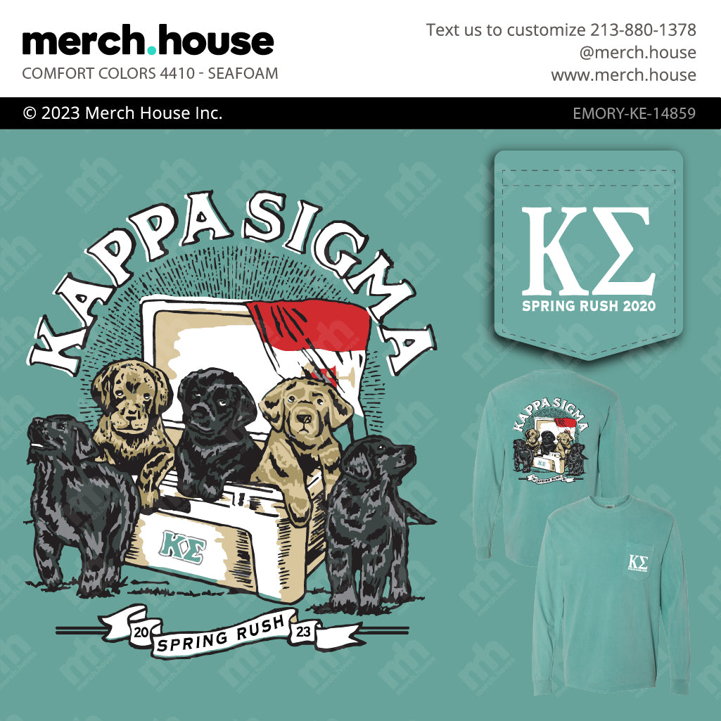 Kappa Sigma Rush Shirt Puppy Cooler