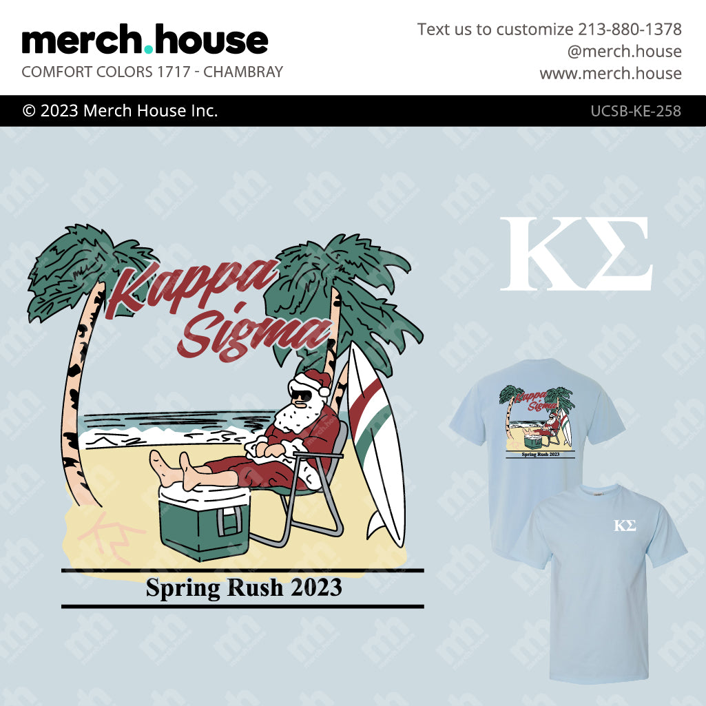 Kappa Sigma Rush Shirt Santa Beach