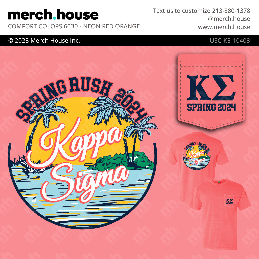 Kappa Sigma Rush Shirt Tropical Island