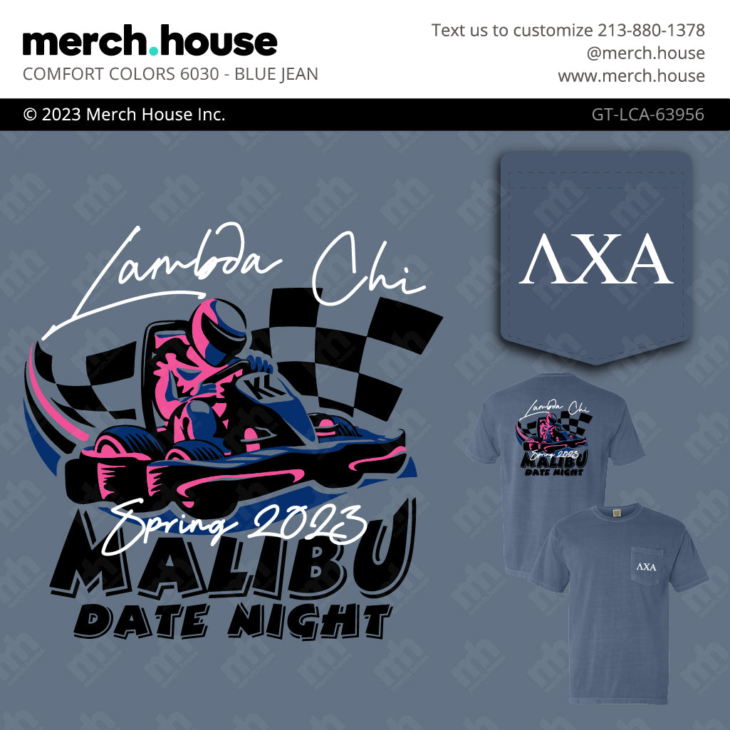 Lambda Chi Alpha Date Party Go Kart Shirt