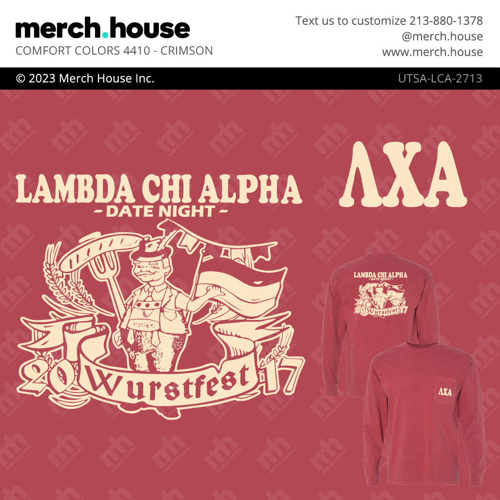 Lambda Chi Alpha Date Party Wurstfest Shirt