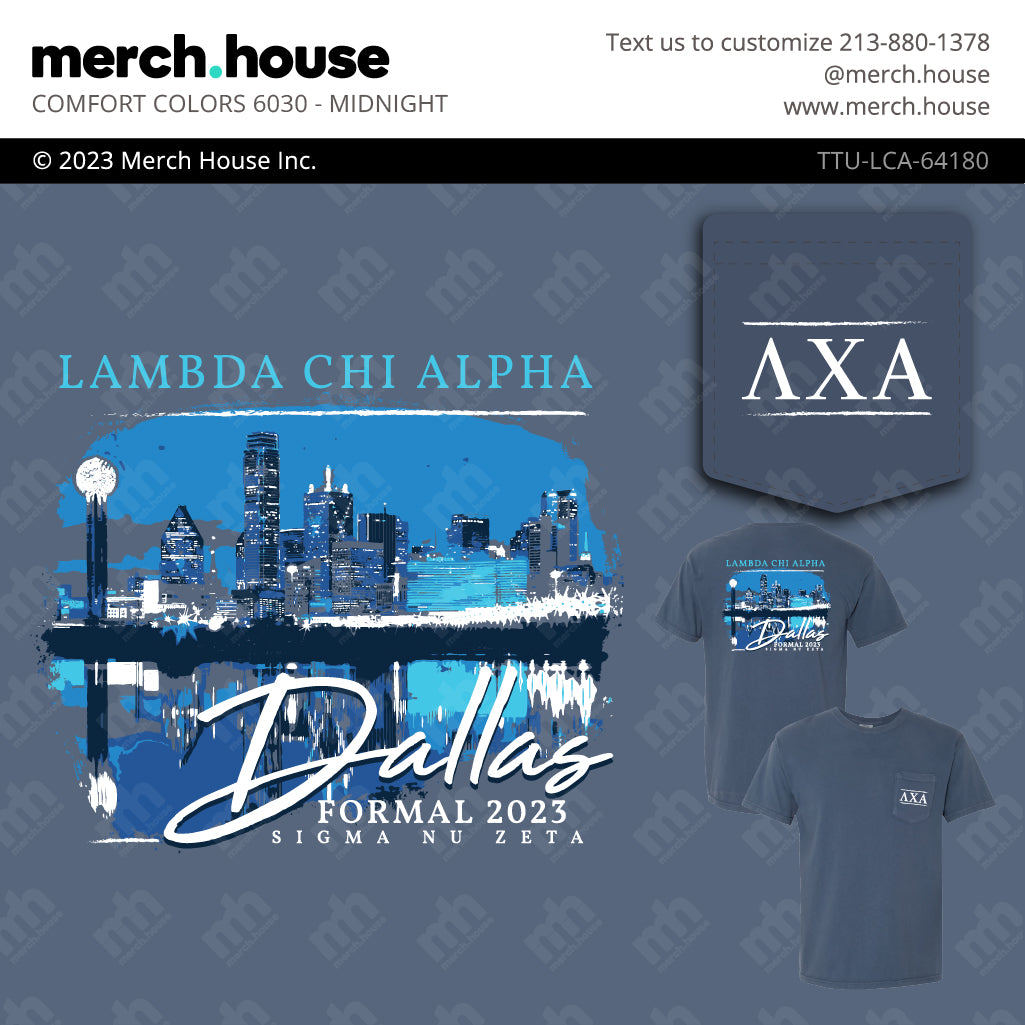 Lambda Chi Alpha Formal Dallas Skyline Shirt