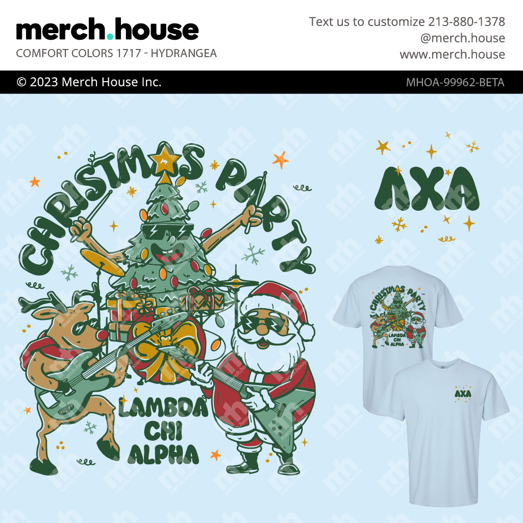 Lambda Chi Alpha Mixer Christmas Band Shirt