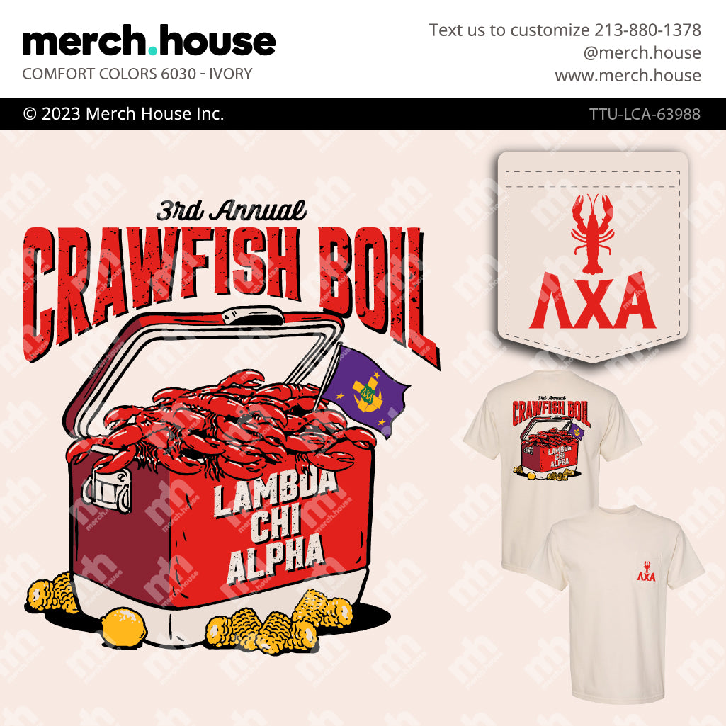 Lambda Chi Alpha Philanthropy Annual Crawfish Boil Shirt