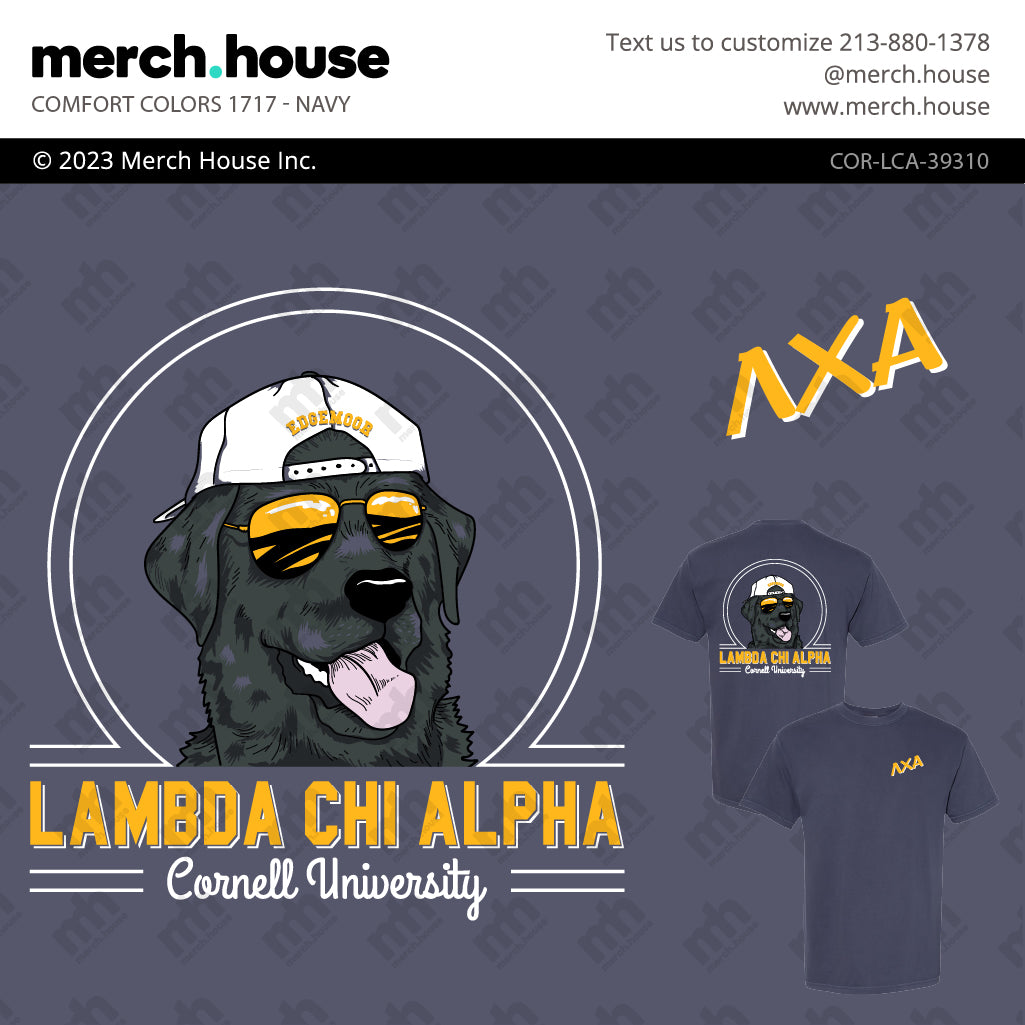 Lambda Chi Alpha PR Black Lab Shirt