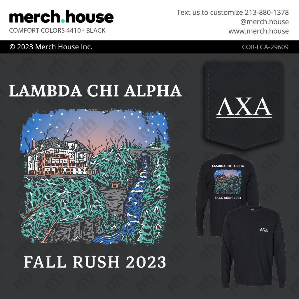 Lambda Chi Alpha Rush Shirt Backyard Gradient