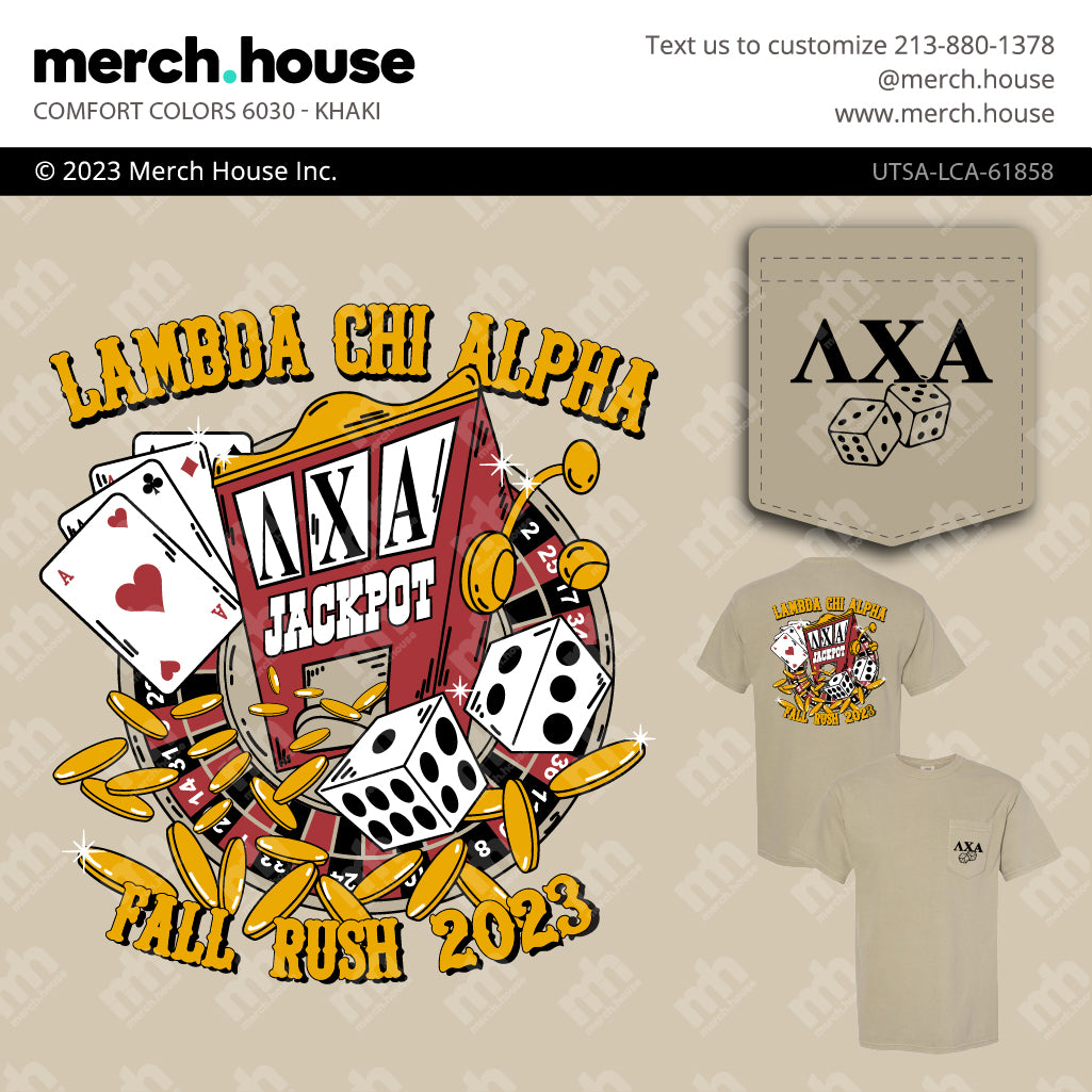 Lambda Chi Alpha Rush Shirt Jackpot