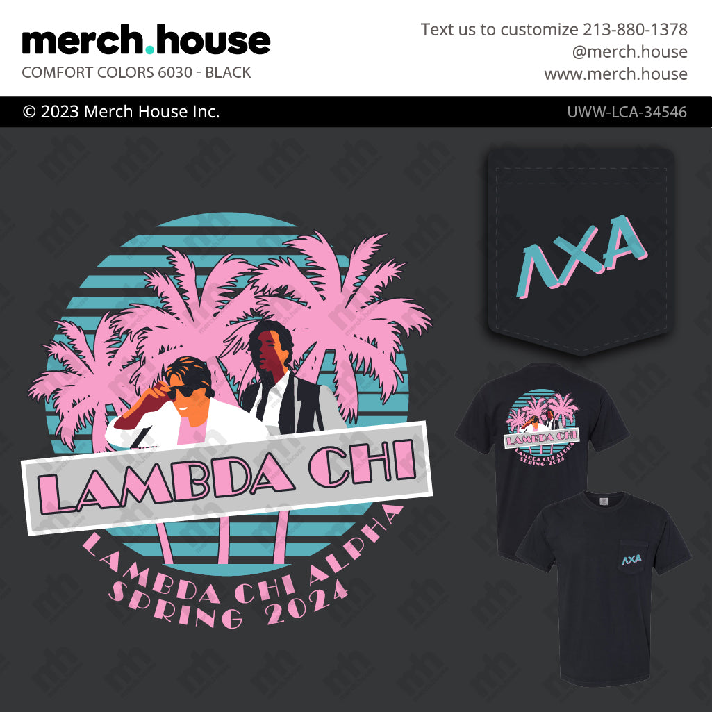 Lambda Chi Alpha Rush Shirt Miami Vice Brothers