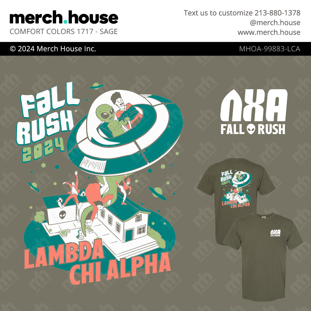 Lambda Chi Alpha Rush Shirt UFO House