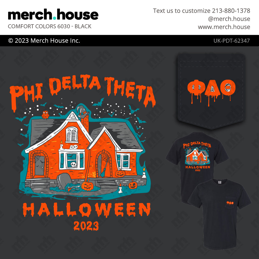 Phi Delta Theta Halloween Spooky Chapter House Shirt