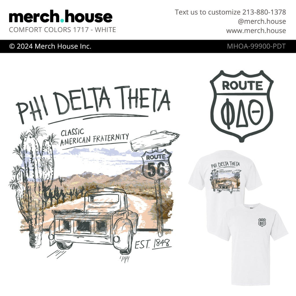Phi Delta Theta PR Desert Doodle Shirt