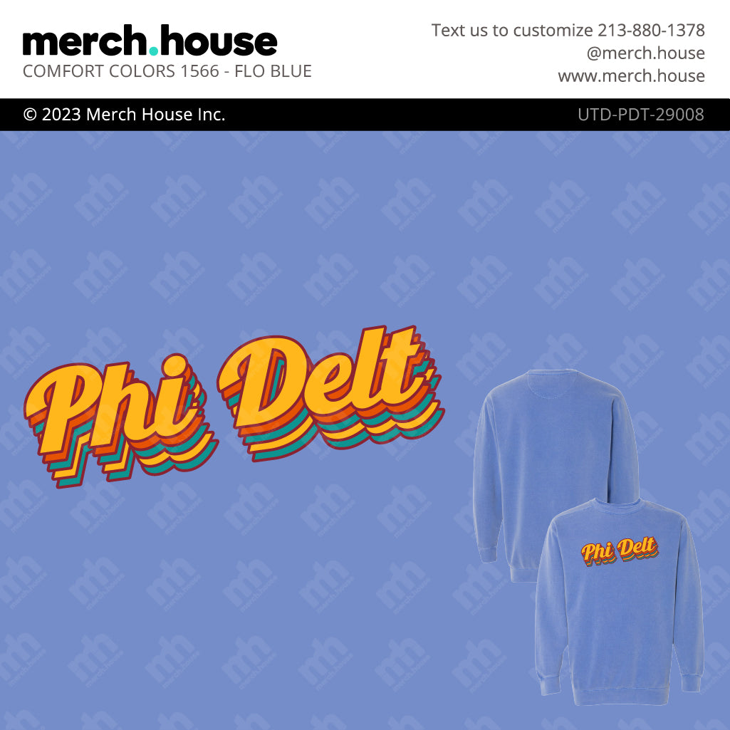 Phi Delta Theta PR Groovy Letters Shirt