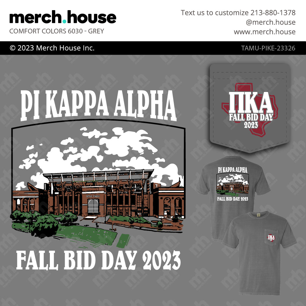 Pi Kappa Alpha Bid Day Stadium Entrance Shirt