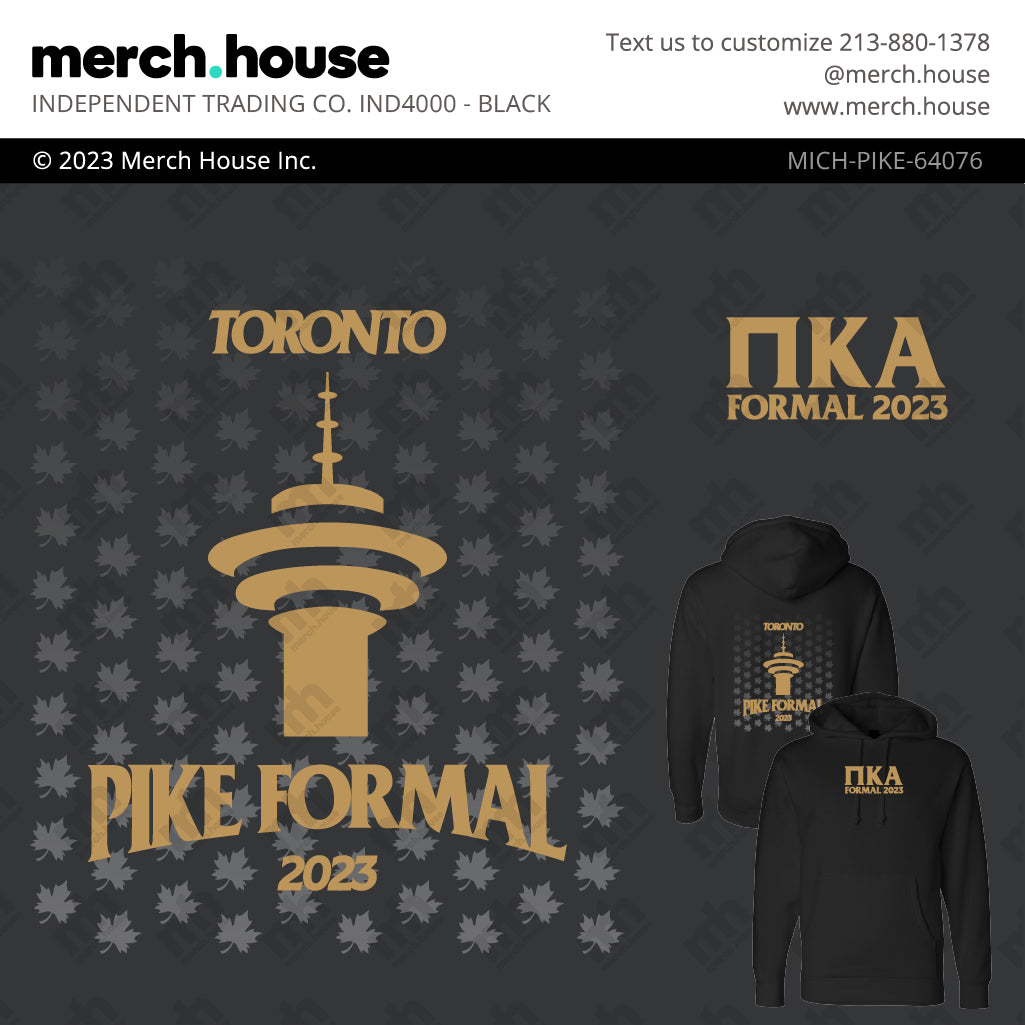 Pi Kappa Alpha Formal Toronto Tower Hoodie
