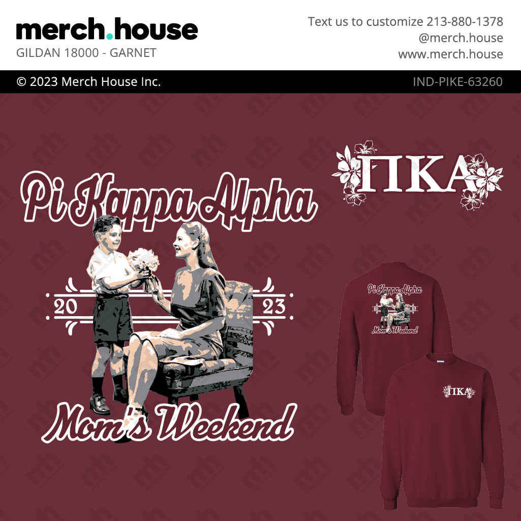 Pi Kappa Alpha Mom's Weekend Mom's Flower Bouquet Shirt