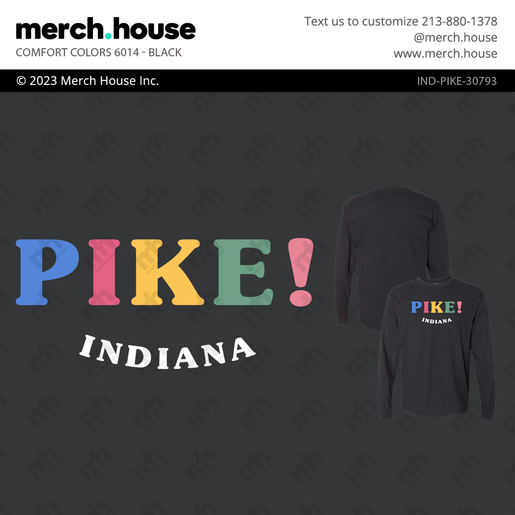 Pi Kappa Alpha PR Rainbow Text Shirt
