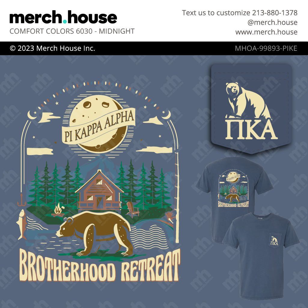 Pi Kappa Alpha Retreat Bear Cabin Shirt