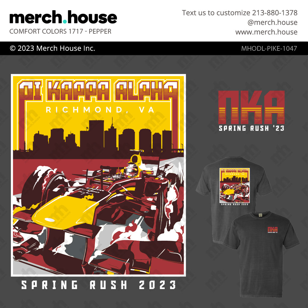 Pi Kappa Alpha Rush Shirt Formula One Race
