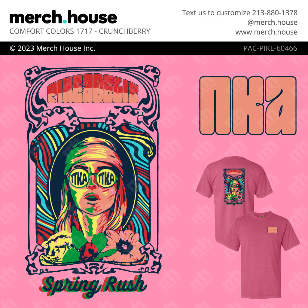 Pi Kappa Alpha Rush Shirt Psychedelic