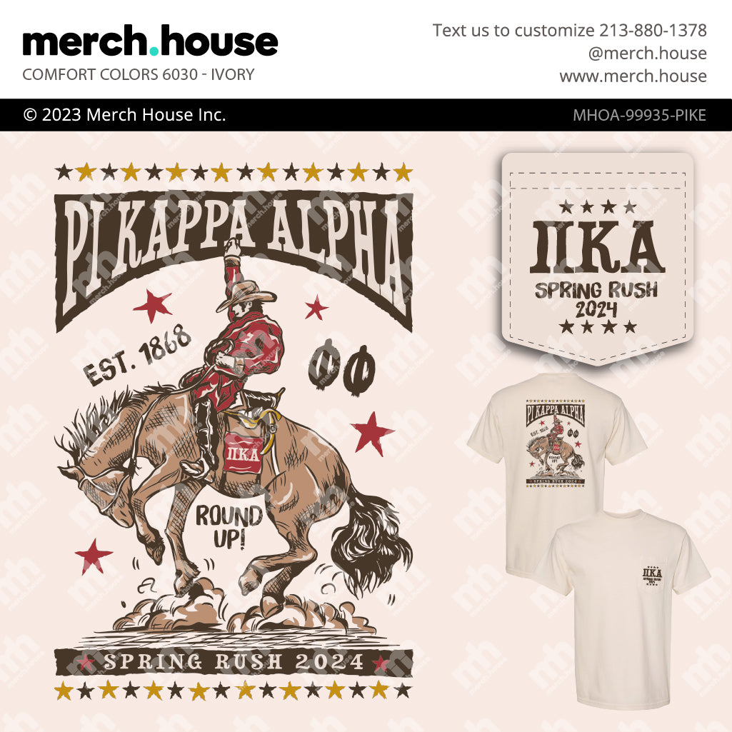 Pi Kappa Alpha Rush Shirt Rodeo Poster